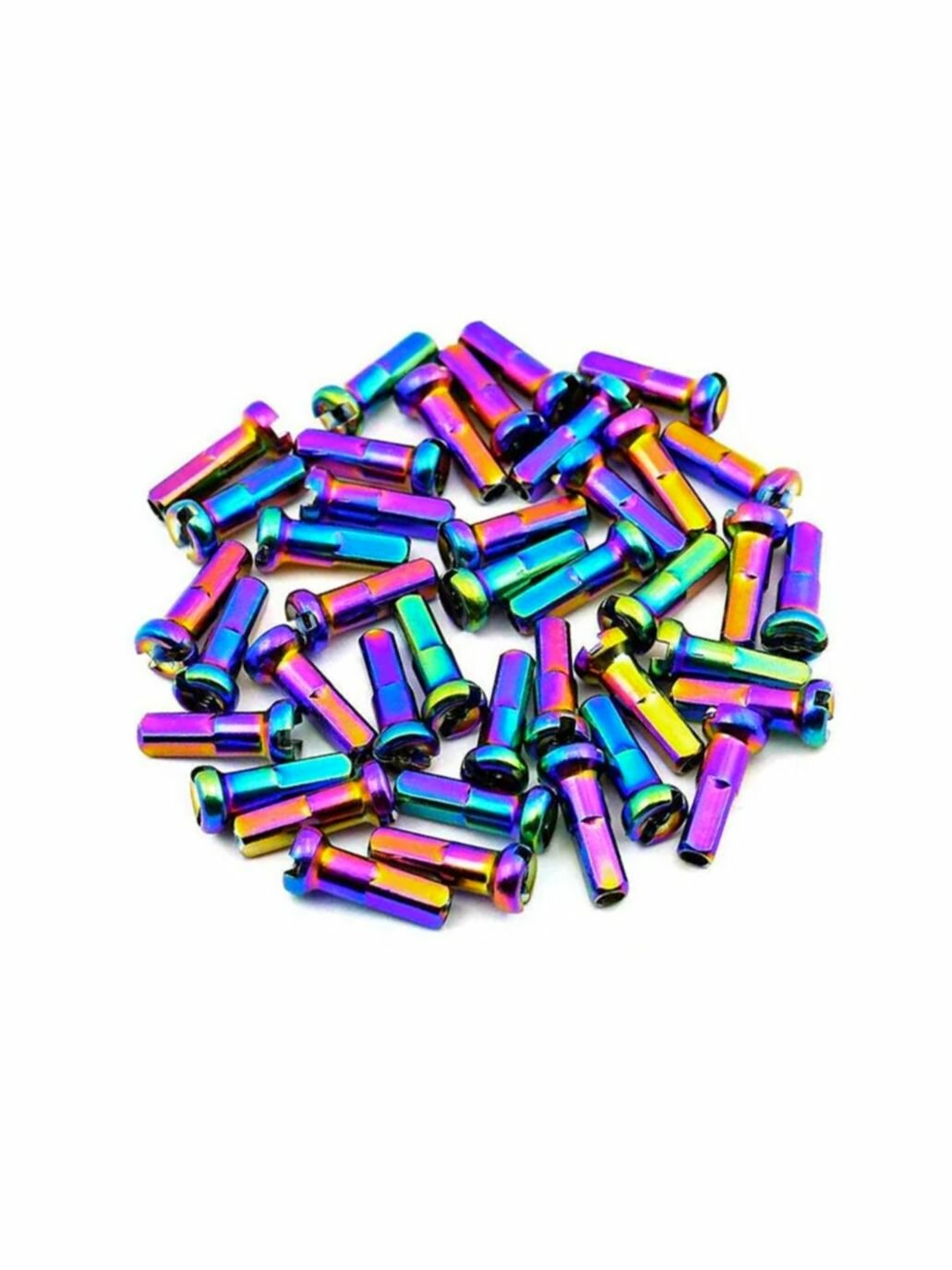 Ниппеля для спиц DARE OilSlick 20шт Алюминиевые (BMX, MTB) — фото 1