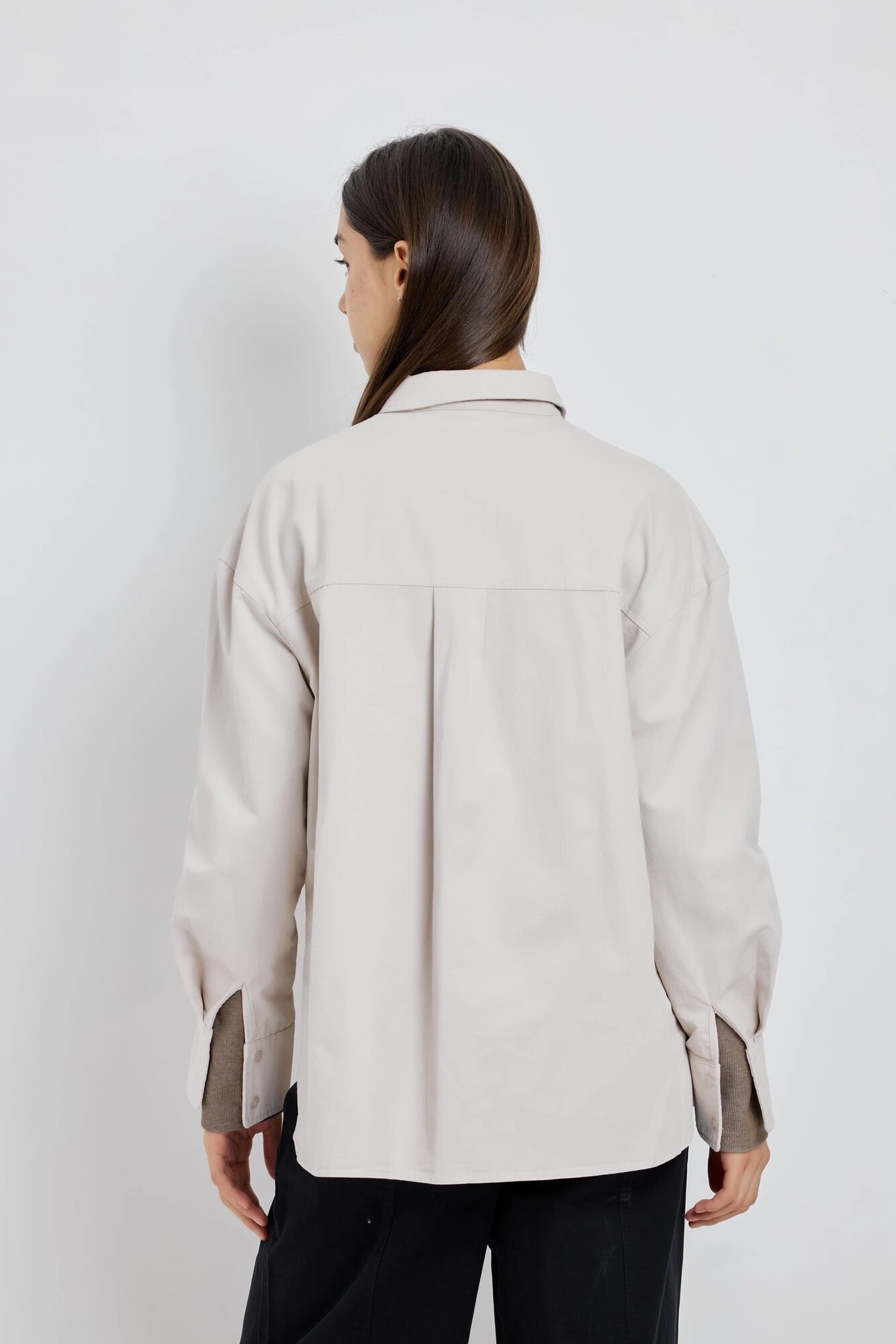 Рубашка Selfie, размер XS, бежевый — фото 1