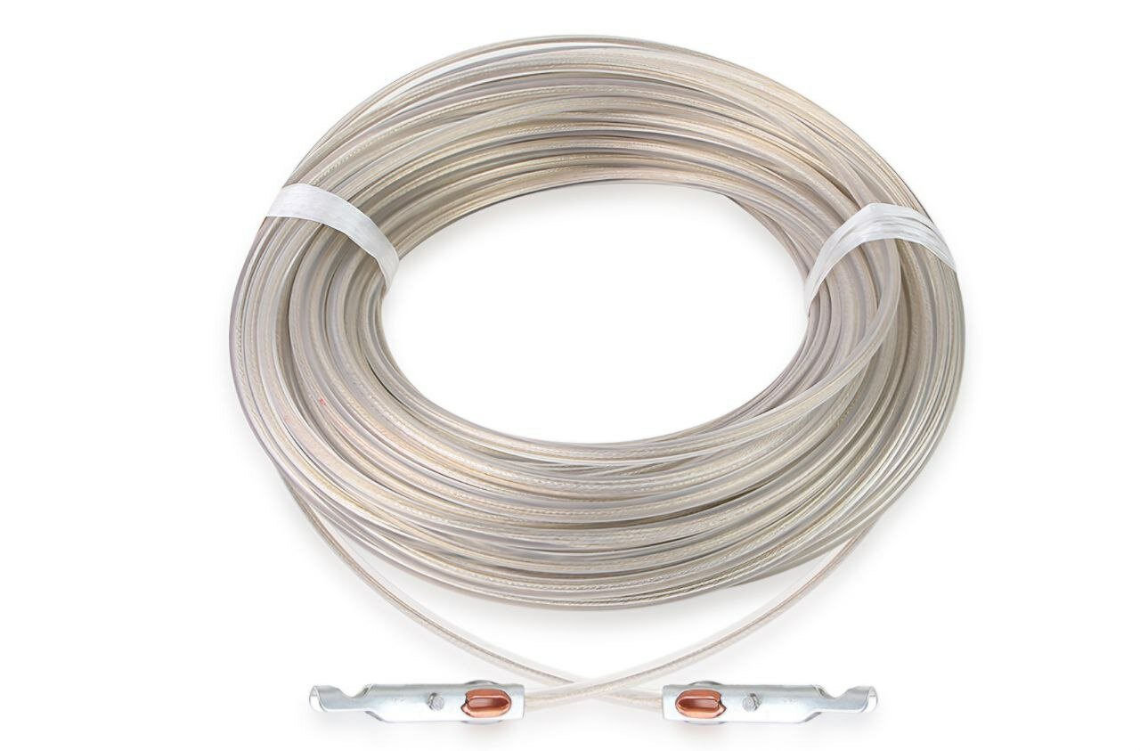 Трос тента, 34м, d5.5мм, шакл прямой, серебристый, сталь, 1шт