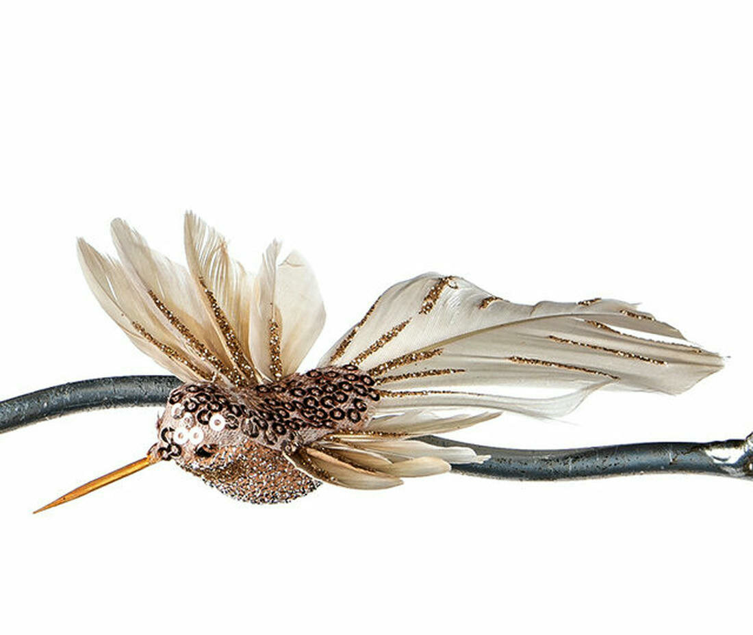 Елочная игрушка на клипсе, перо, 17 см, Goodwill — фото 1