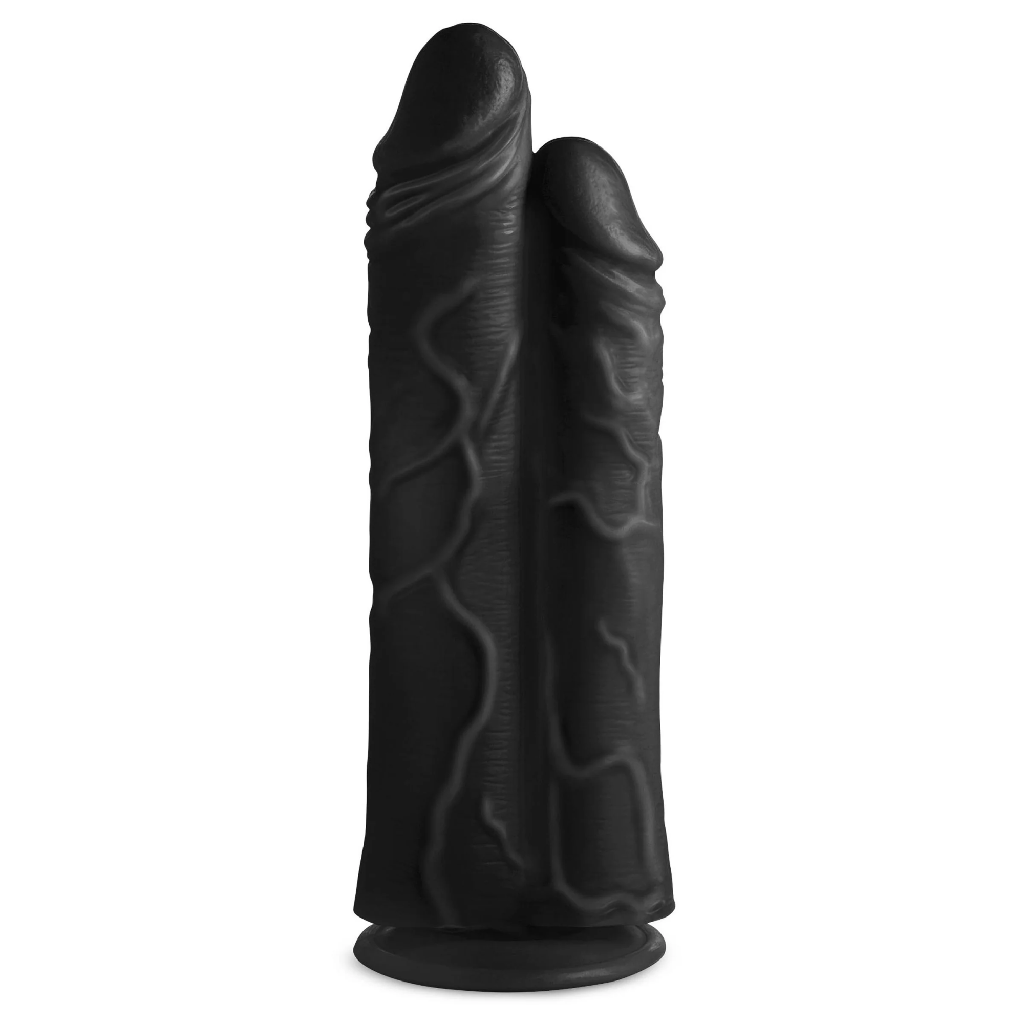 Master Cock Double Stuffer 10" Double Pecker Dildo - большой двойной фаллоимитатор, 27х8.9 см (чёрный)