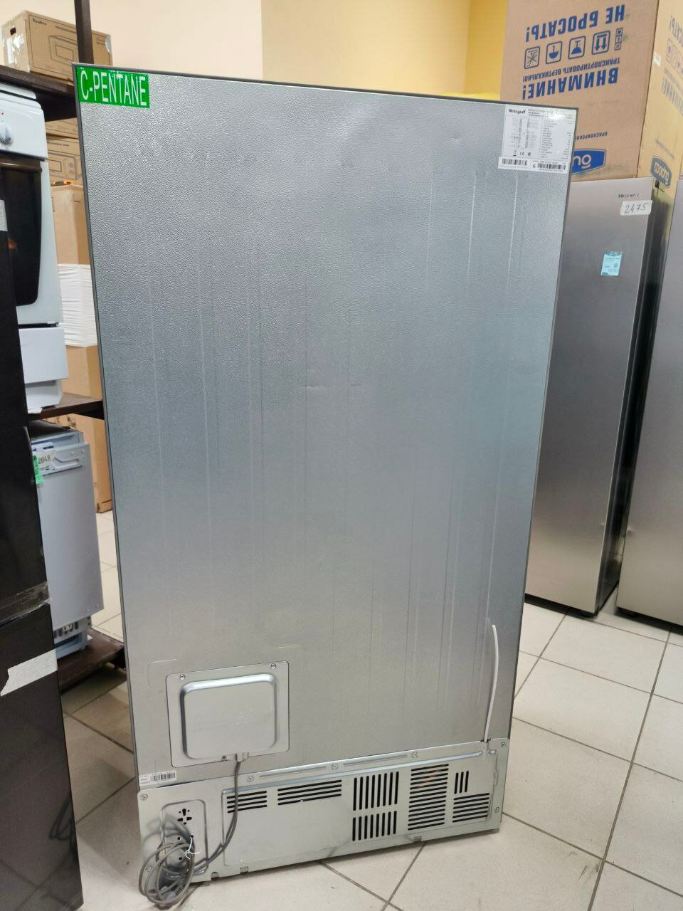 Холодильник Weissgauff WSBS 695 NFX Inverter Ice Maker — фото 1