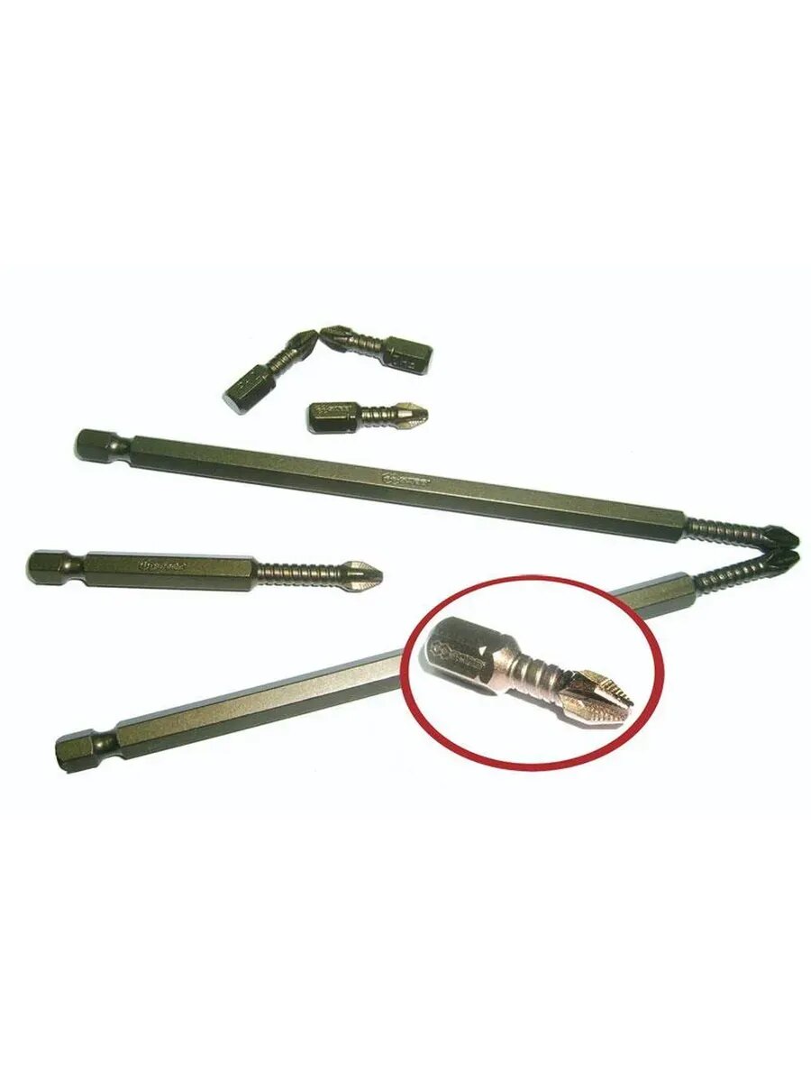 Биты PH 3 x 50 мм 10шт. Торсионные антислип 43812