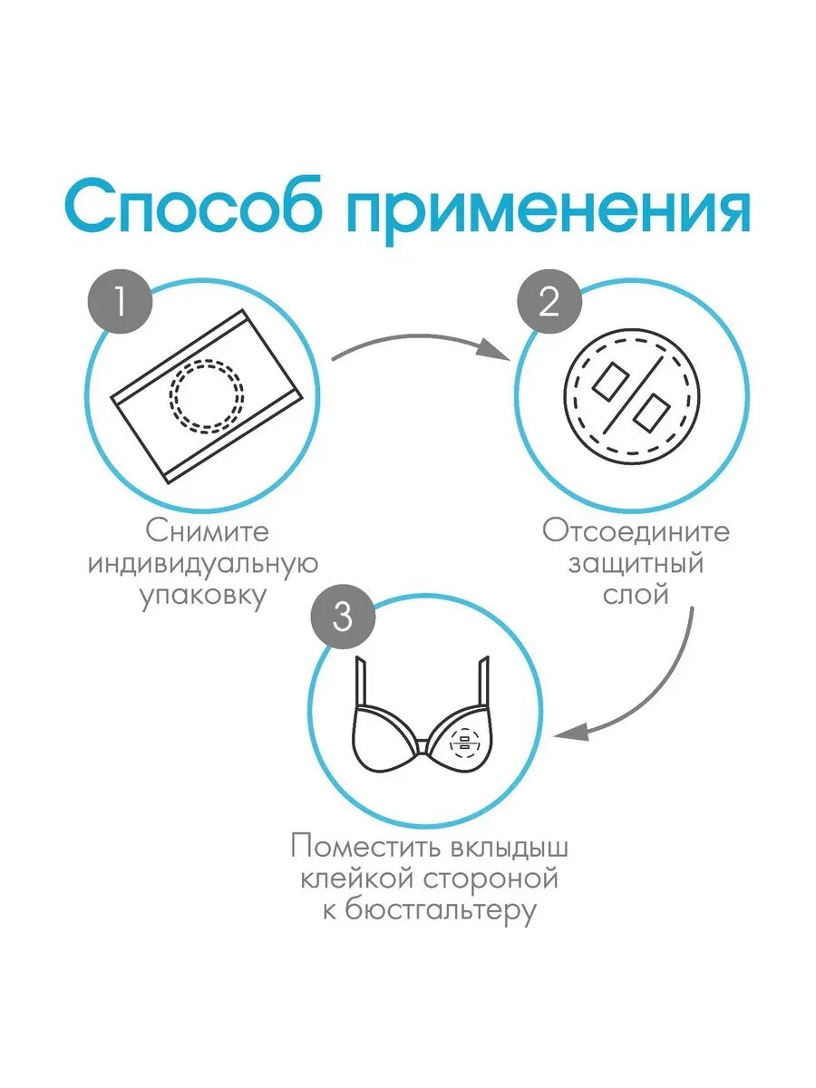 Изображение Прокладки вкладыши женские лактационные, одноразовые 10 шт.
