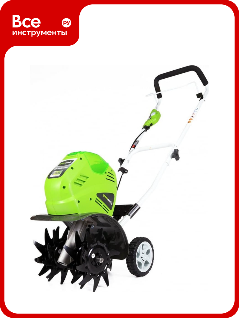 Аккумуляторный культиватор Greenworks G40TL 27087