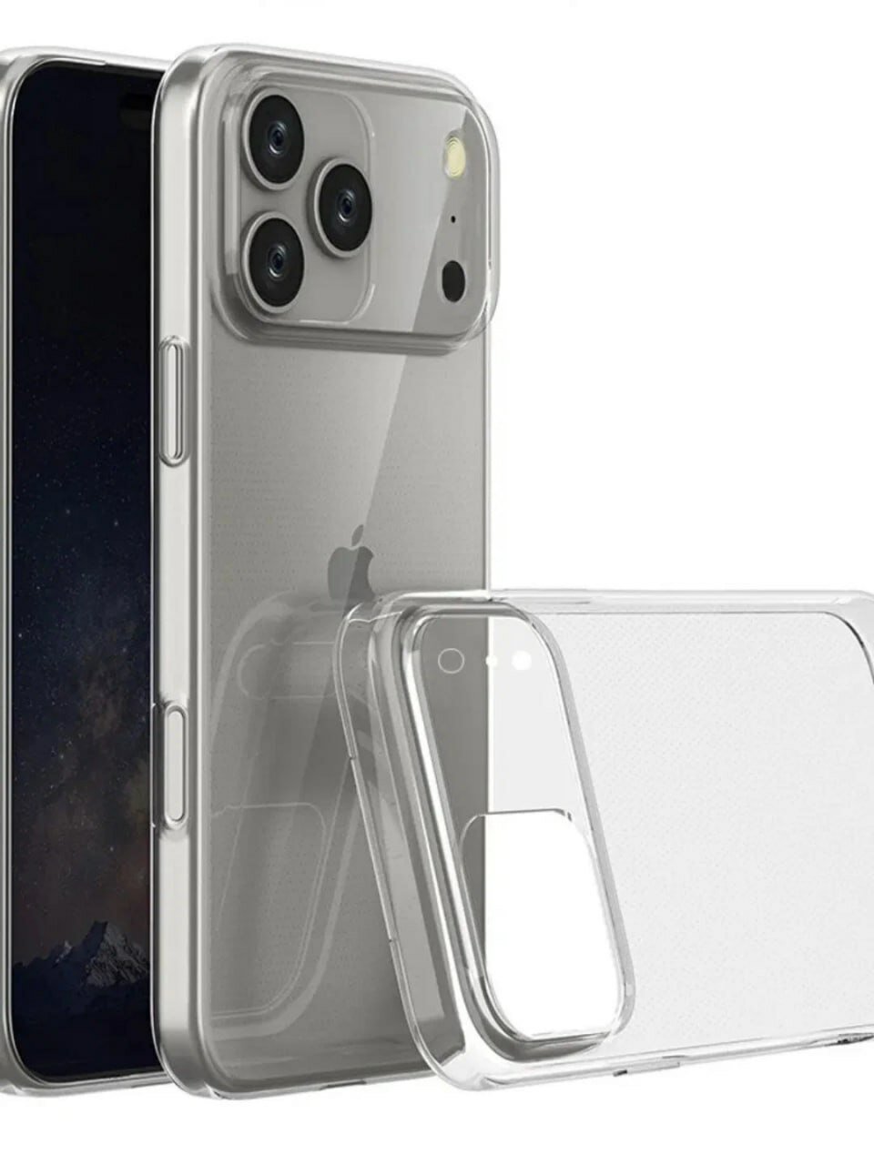 Чехол 7MILLIARD Clear Original, для iPhone 17 Pro Max, прозрачный, ударопрочный, T2PP