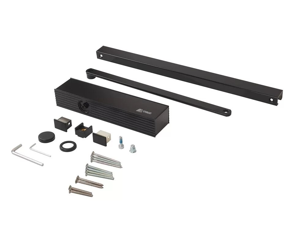 Доводчик ECO Schulte TS-31 EN1-3 со скользящей тягой черный RAL9005