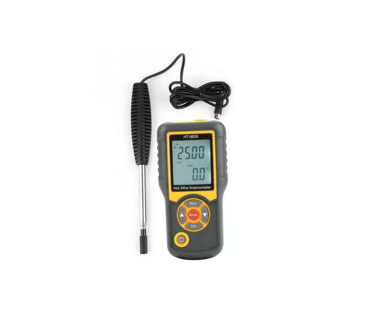Анемометры с обогреваемой струной Mod: Hti 9830 (EU) (L52038HT9). Анемометр с горячей проволокой датчик скорости ветра датчик скорости и направлен