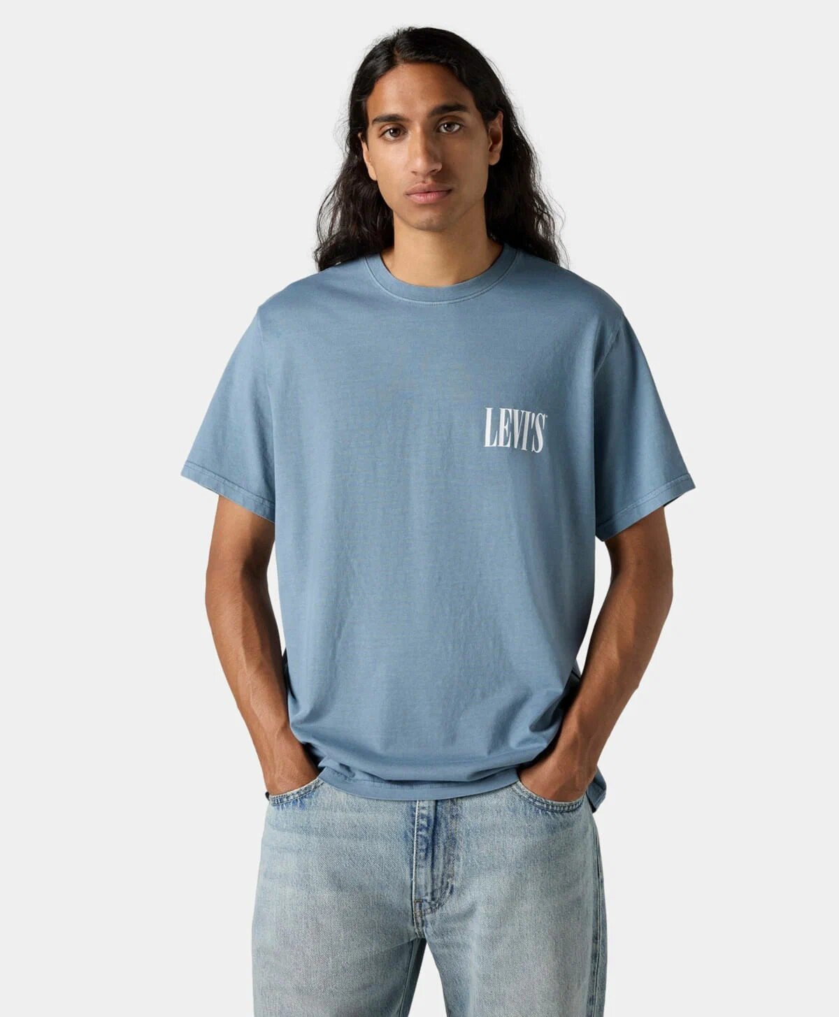 Футболка Levi's, размер S, синий — фото 1
