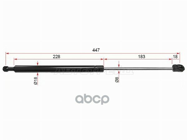Амортизатор крышки багажника Toyota Avensis (T250) 03-08 (Справа=Слева) Sat арт. ST-68960-09100