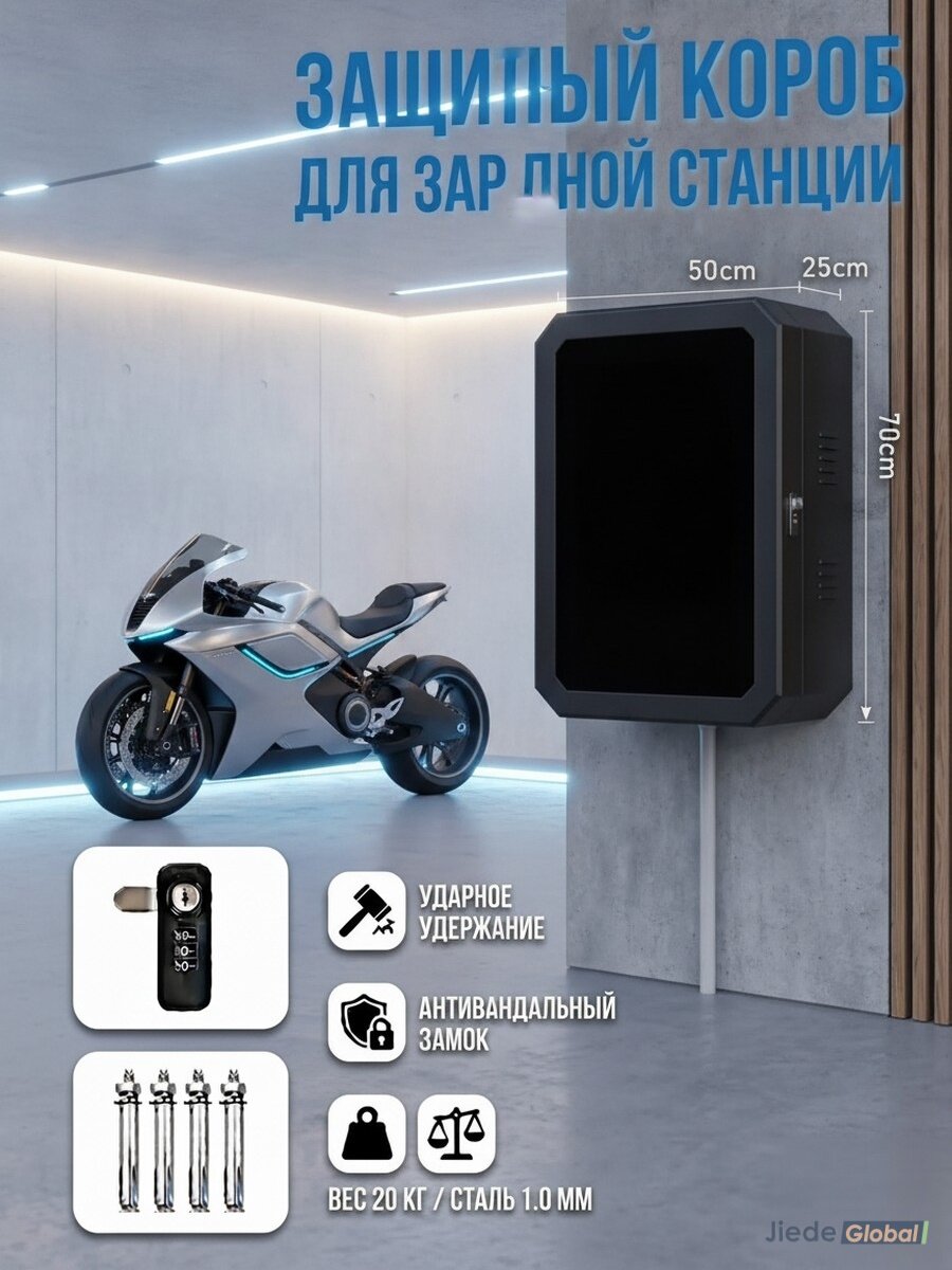 Защитный бокс для зарядки электромобиля из нержавеющей стали