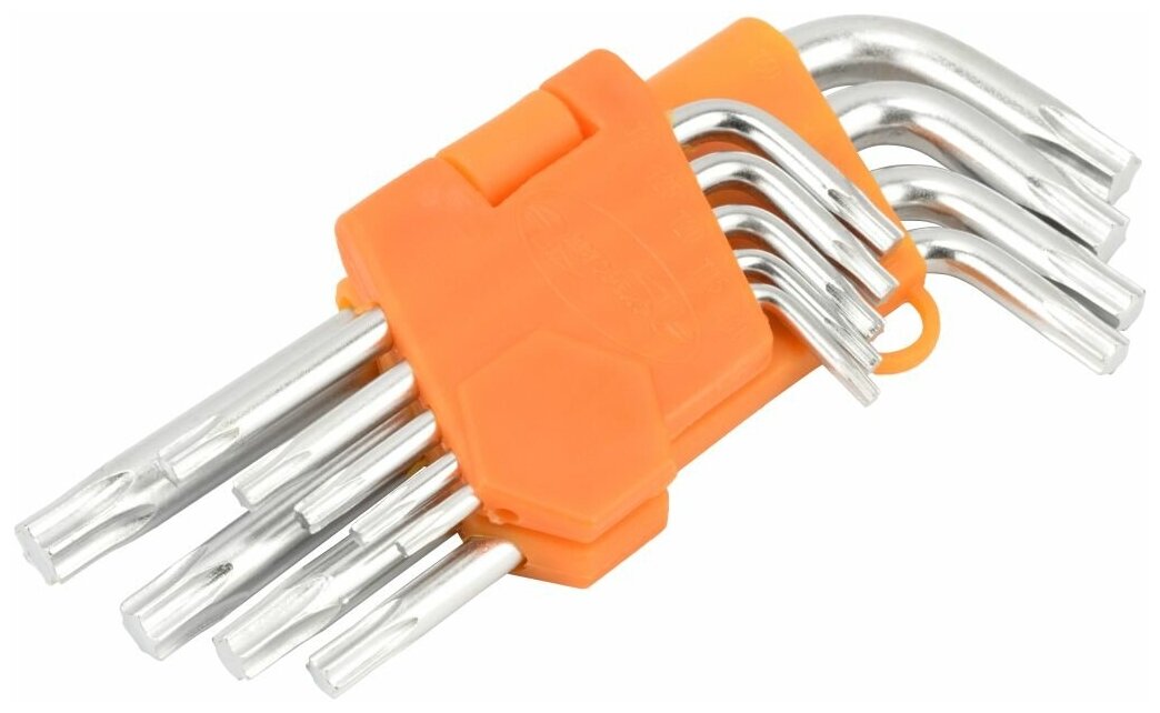 Набор ключей TORX, Г-образные, набор "Профессионал" 9 шт, Т10-Т50, (АвтоDело) автодело 39153