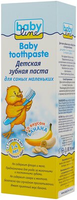 Зубная паста BabyLine со вкусом банана 1-4 лет