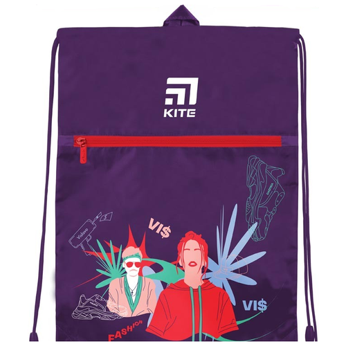 фото Kite vis19-601l-1 сумка для обуви с карманом education фиолетовый