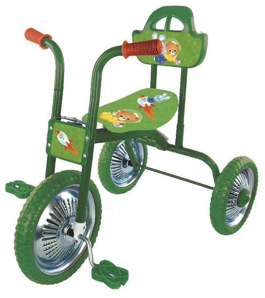 Велосипед Moby Kids Лунатики зеленый 641335 .