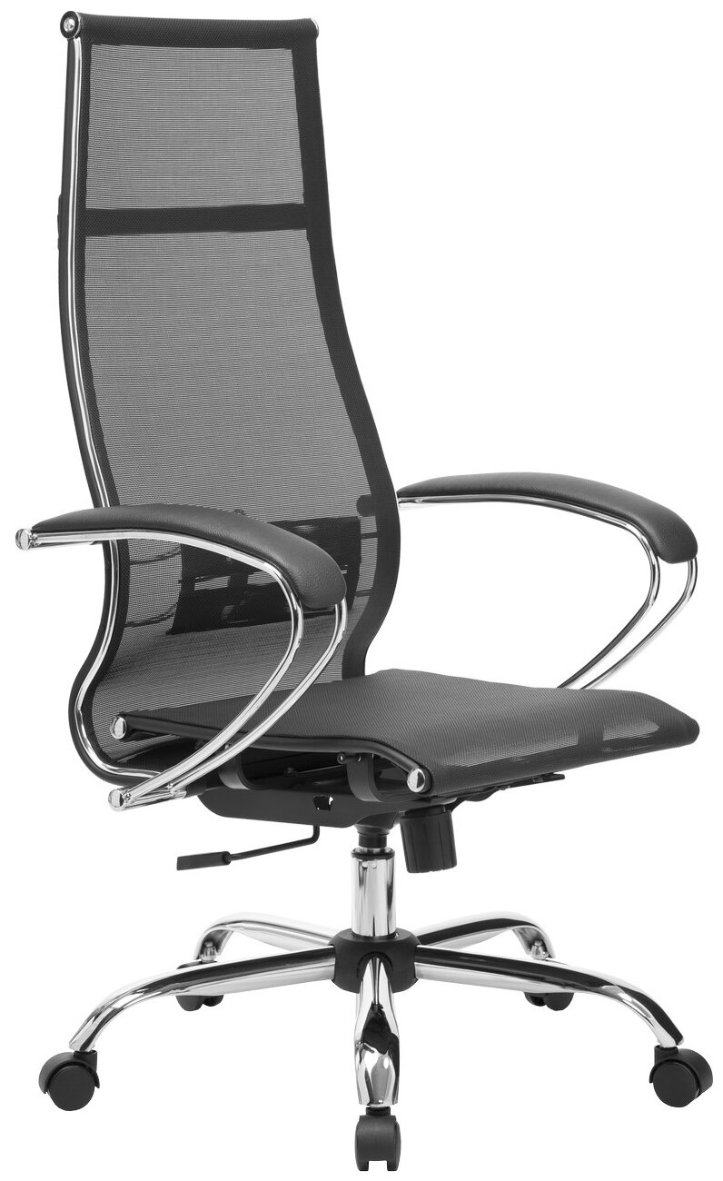 Компьютерное кресло Метта Комплект 7 Ch овальное сечение офисное, обивка: текстиль, цвет: черный