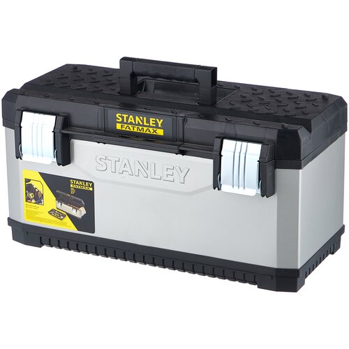 Ящик с органайзером STANLEY FatMax 1-95-616, 29.5x58.4x29.3 см, 23'' , серый/черный ящик с органайзером stanley 1 79 218 line toolbox 59 5x28 1x26 см 24 черный