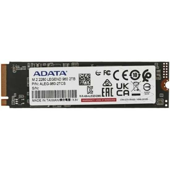 Накопитель SSD A-Data M.2 2280 2TB (ALEG-960M-2TCS) - фото №6