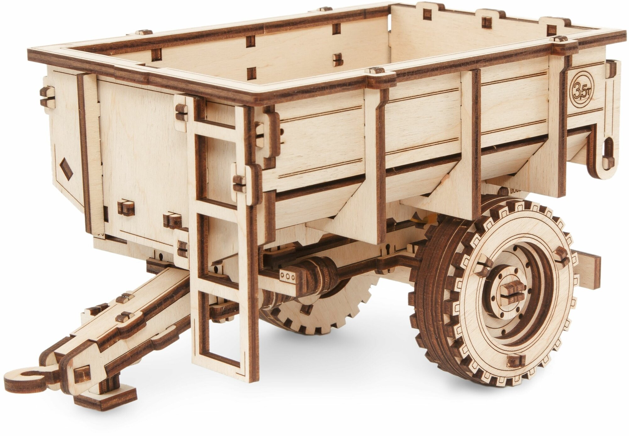 Сборная модель деревянная 3D EWA Прицеп к трактору беларус 82/2022