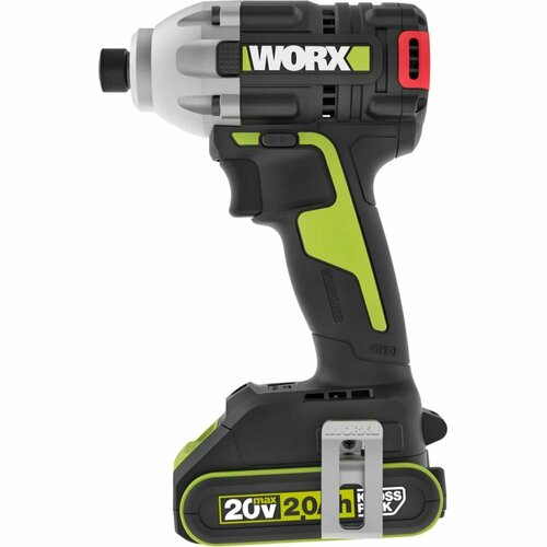 WORX Professional Impact Винтоверт аккумуляторный, ударный, бесщеточный 20В, 230Нм, 2Ач Х2, ЗУ WU290.1