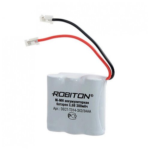 Батарея аккумуляторная ROBITON DECT-T314-3X2/3AAA PH1 арт.13469 (1 шт.) аккумуляторная батарея dect t314 3x2 3aaa robiton