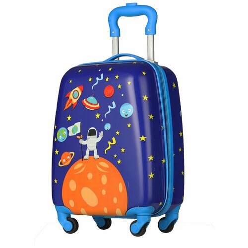фото Детский чемодан ручная кладь magio космос, 18 дюймов