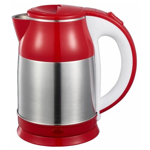Чайник Maxtronic MAX-326A, красный/серебристый чайник maxtronic max 326a красный серебристый