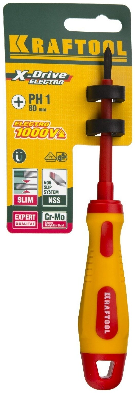 фото Отвертка крестообразный наконечник Kraftool 250084-1-080