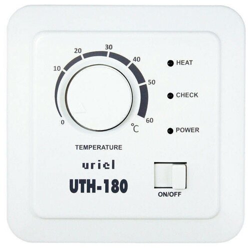 Терморегулятор URIEL UTH-180 белый терморегулятор uriel uth 200 серебристый