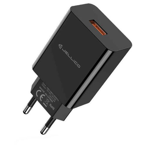 фото Зарядное устройство jellico aqc-32 usb qc3.0 black