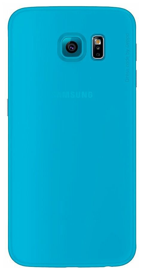 Deppa Чехол Deppa Sky Case и защитная пленка для Samsung Galaxy S6 голубой 86038