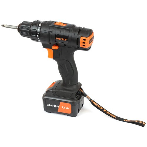 Аккумуляторная дрель-шуруповерт NEXTTOOL ACD-18BL 500006 486000₽