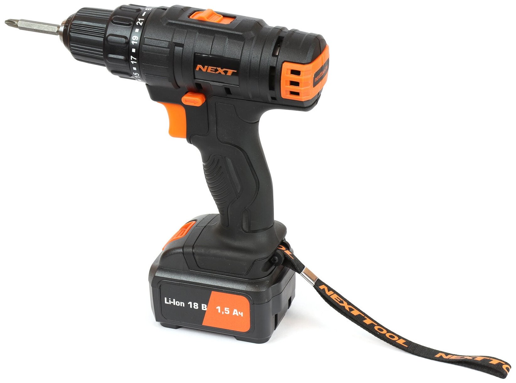 Аккумуляторная дрель-шуруповерт NEXTTOOL ACD-18BL 500006