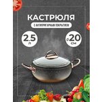 Кастрюля 2.5 л антипригарная - изображение