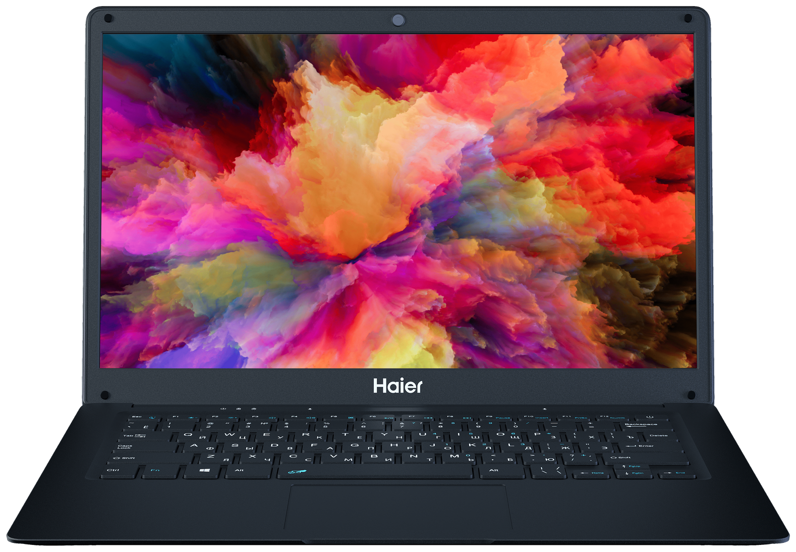 14.1" Ноутбук HAIER A1400ED (A1400ED) черный - 1366х768, TN, Intel Celeron N3350, ядра: 2 х 1,1 ГГц, 4 ГБ, LPDDR4, eMMC 64 ГБ, Intel HD Graphics 500, Free DOS