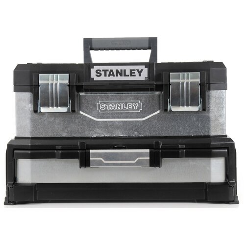 Ящик STANLEY 1-95-830, 54.5x28x33.5 см, 20'' , черный/серебристый