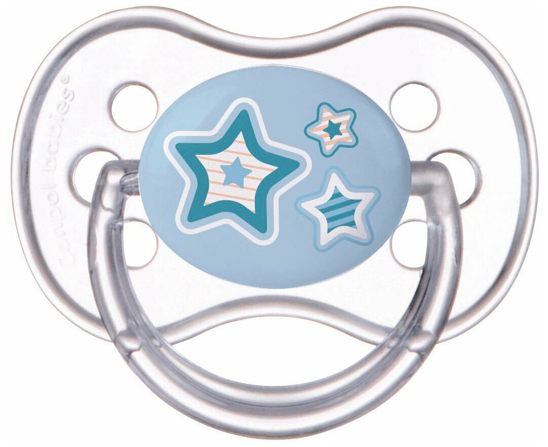 Силиконовая симметричная пустышка Canpol babies Newborn Baby 0-6 мес., бежевый (22/580_bei) - фото №1