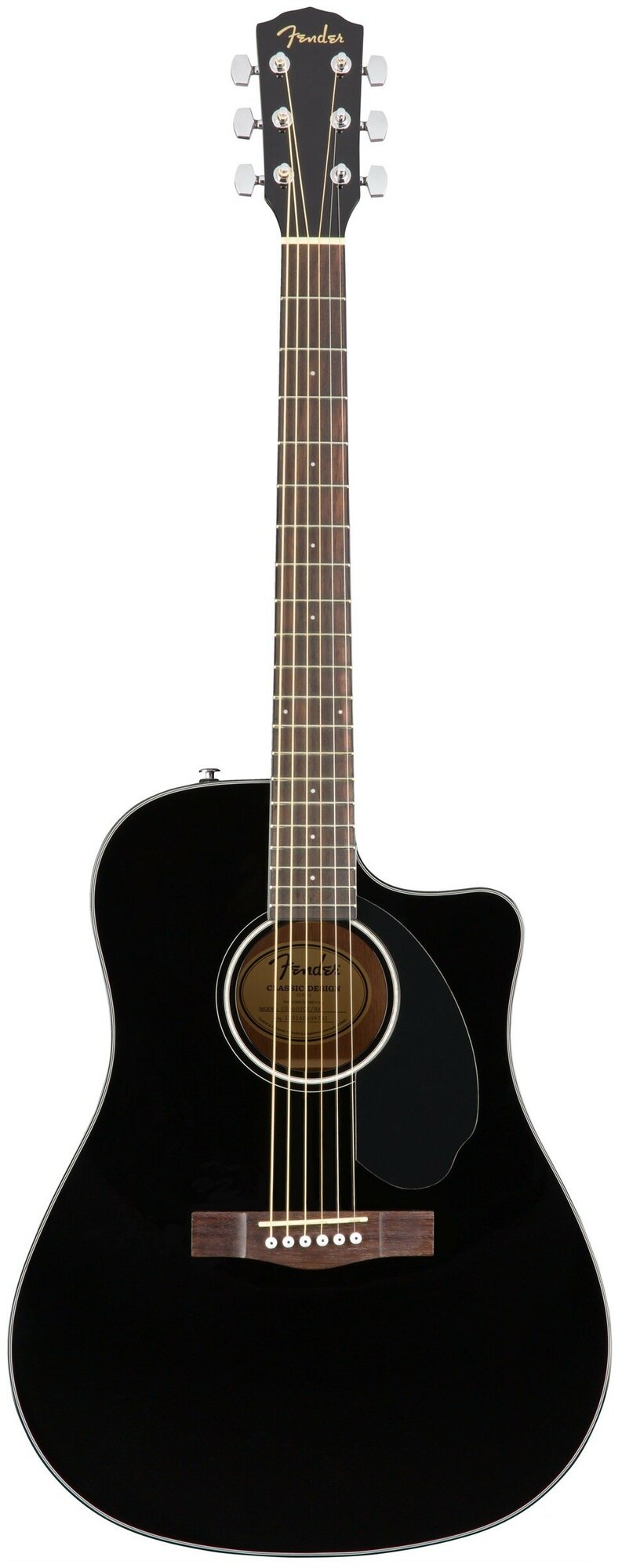 Электроакустическая гитара Fender CD-60SCE Dread Black WN