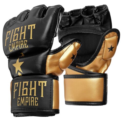 Перчатки Fight Empire 4153980 / 4153979 / 4153978 для MMA M черный/золотистый перчатки тренировочные мма fight empire размер xl