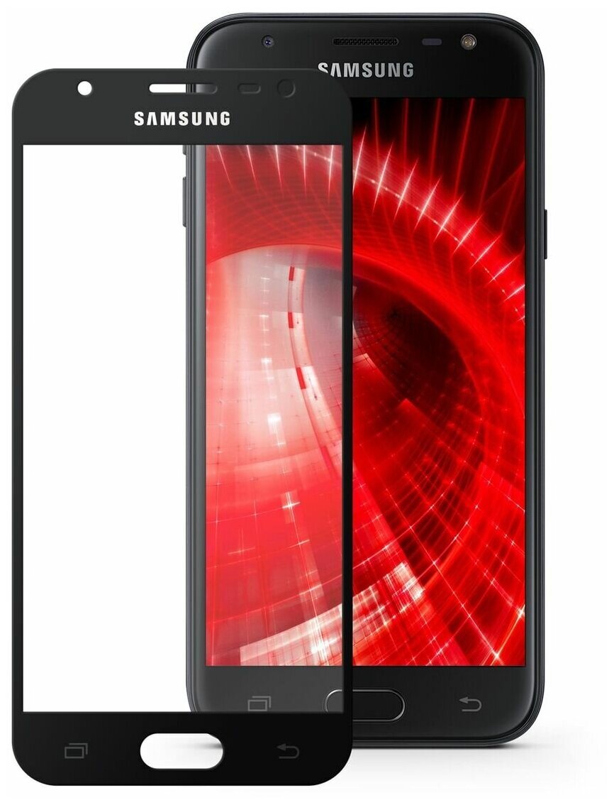 Защитное стекло Mobius для Samsung J3 2017 3D Full Cover (Black)