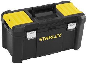 Ящик с органайзером STANLEY STST1-75521 Essential Toolbox Metal Latch, 48.2x25.4x25 см, 19'' , черный