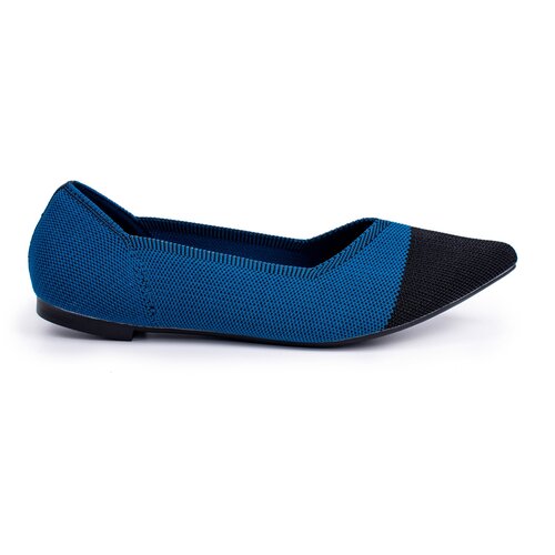 фото Балетки женские сетка dasti air point синий с черным носком, 38 размер