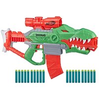 Бластер Nerf Dinosquad Rex-Rampage F0807, 71 см, зеленый/оранжевый