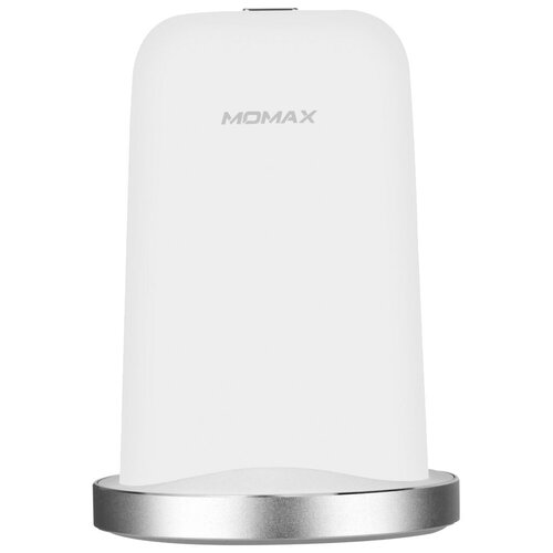 Беспроводное зарядное устройство MOMAX Q.DOCK2 FAST Wireless Charger, белый сетевое зарядное устройство momax q dock 2 fast wireless charger ud5 чёрный