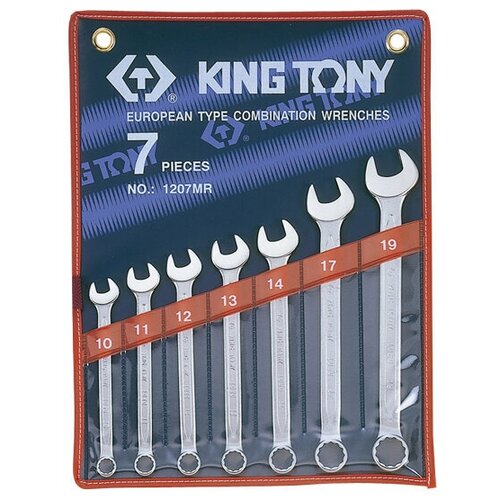 Набор гаечных ключей KING TONY 1207MR, 7 предм., синий/красный набор гаечных ключей king tony 12c7mrn01 7 предм синий