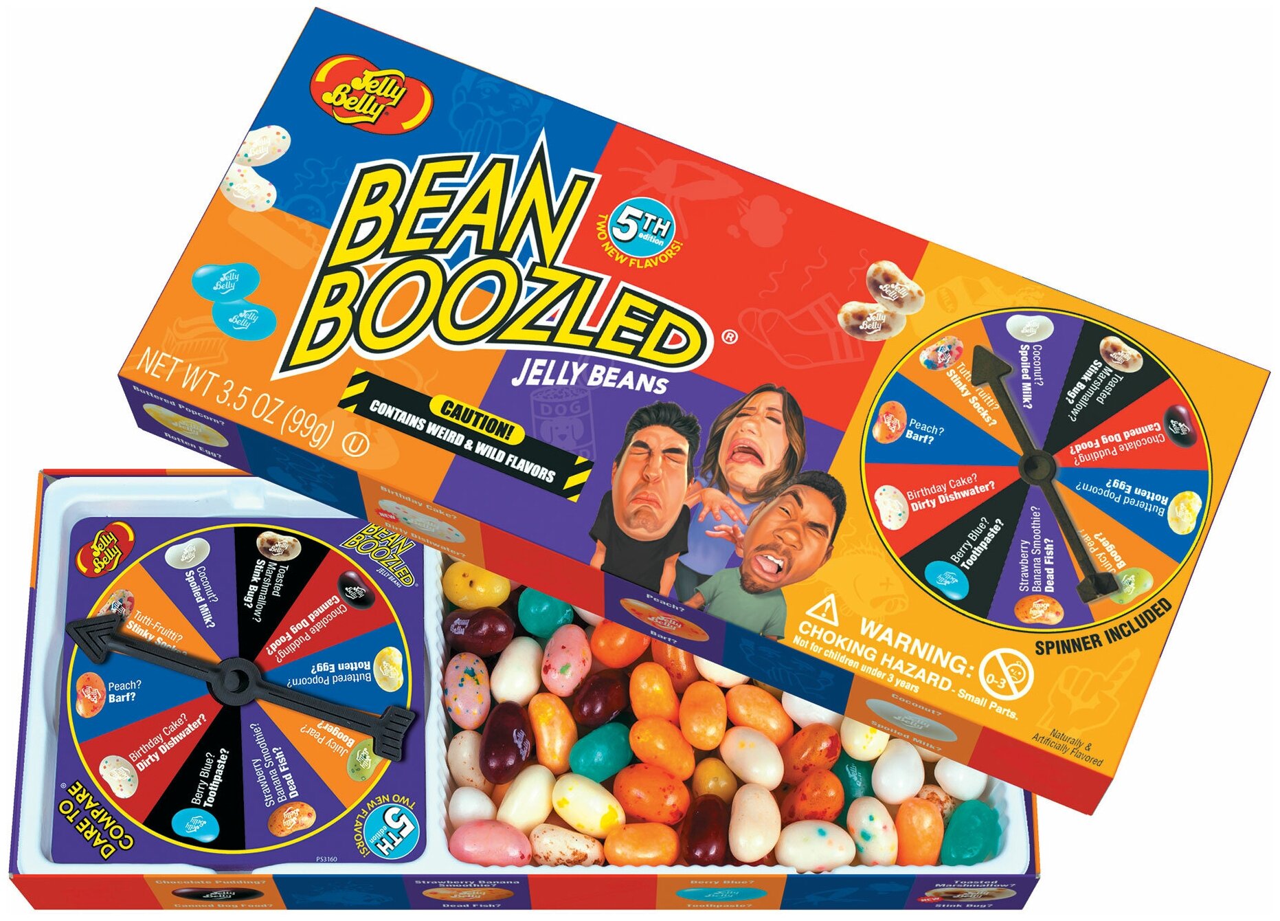 Драже жевательное Jelly Belly Bean Boozled Game "игра-рулетка" странные вкусы 100г (Таиланд) - фотография № 1