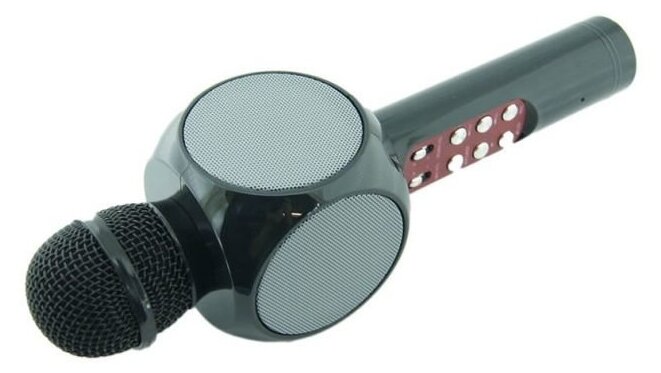 Беспроводной караоке микрофон со встроенной колонкой WS позволяет петь без дополнительного оборудования.