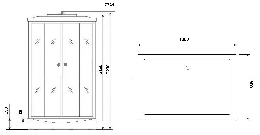 Niagara Luxe NG-7714W 100x90 - фотография № 15