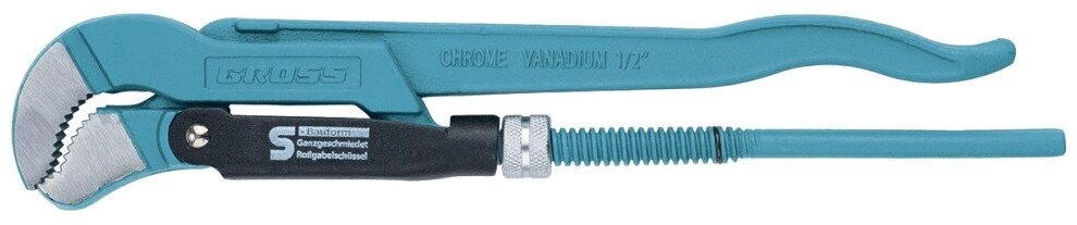 Ключ трубный рычажный №0 05" цельнокованый CrV тип - "S" Gross