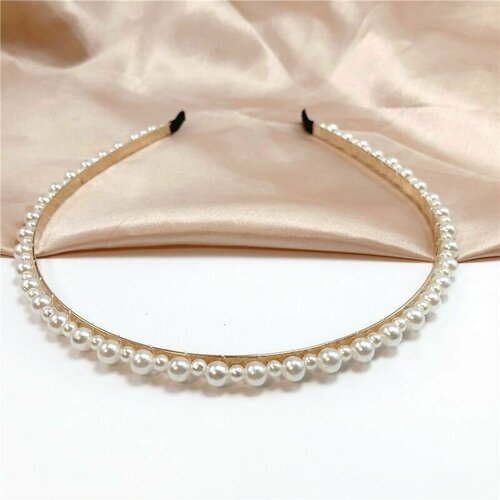 Ободок для волос женский жемчужный